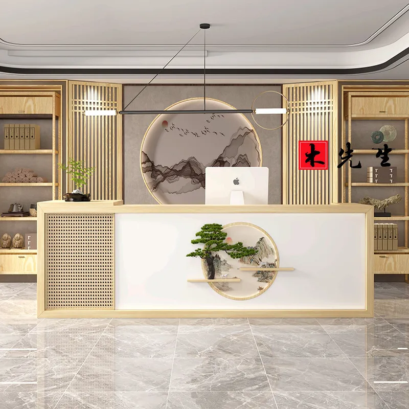 مكتب استقبال من الخشب الصلب بأ - مراجعة Spa Wellness Hotel وسعره