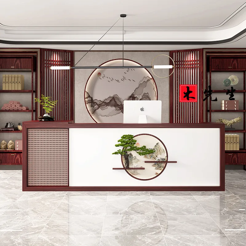 مكتب استقبال من الخشب الصلب بأ - مراجعة Spa Wellness Hotel وسعره