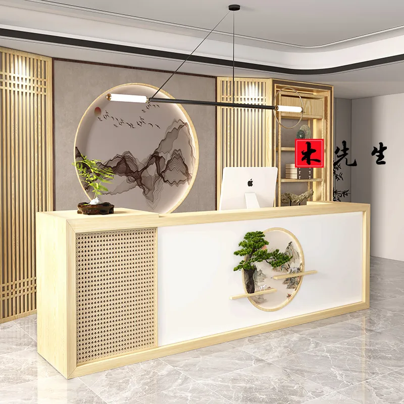 مكتب استقبال من الخشب الصلب بأ - مراجعة Spa Wellness Hotel وسعره