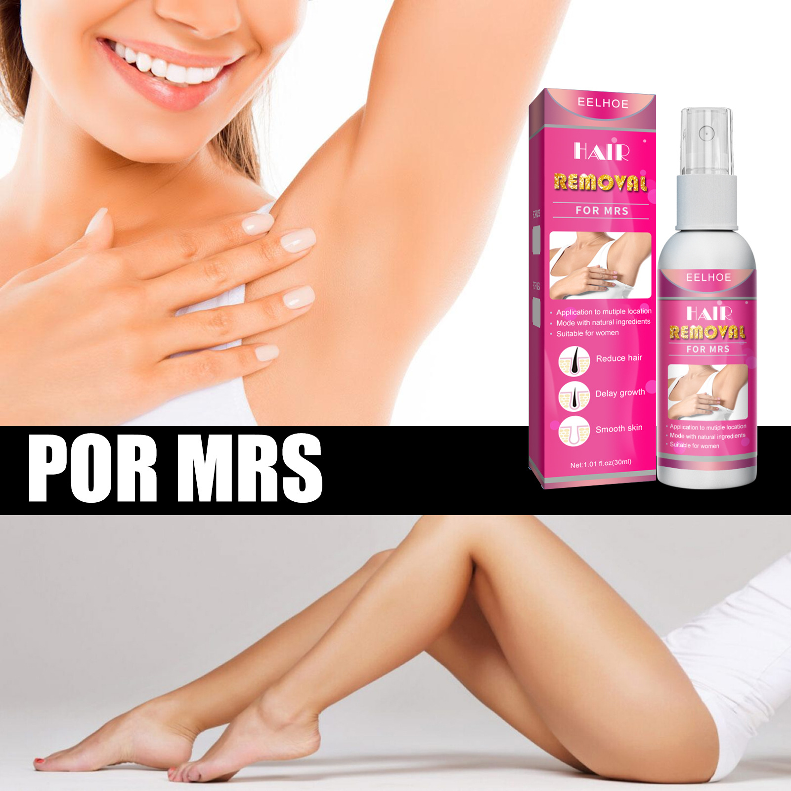 بخاخ إزالة الشعر بدون ألم ، مث - مراجعة Hair Removal Cream وسعره